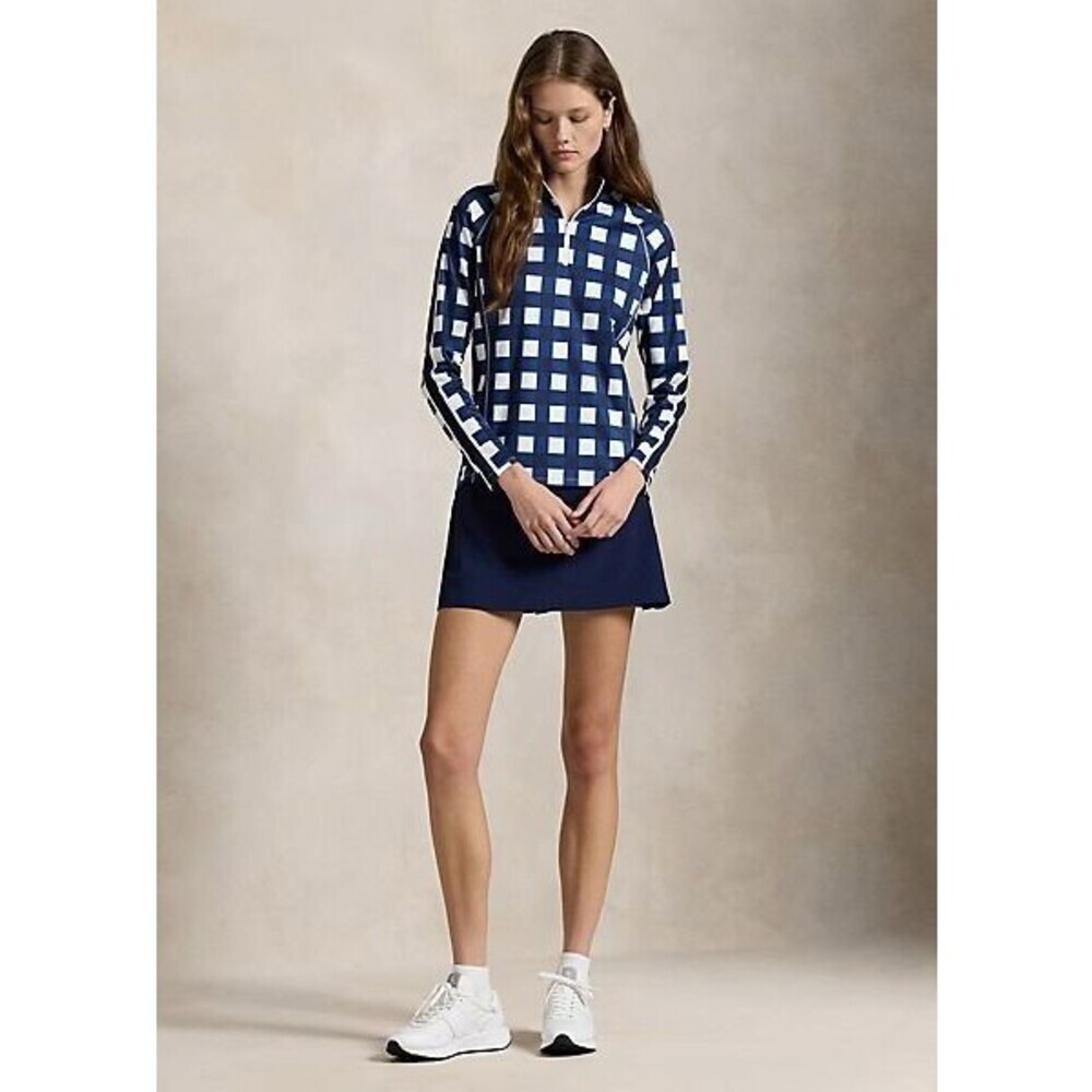 NEW RLX Ralph Lauren Women's L Stretch Interlock Quarter-Zip Mockneck NWT $188 - Picture 2 of 5